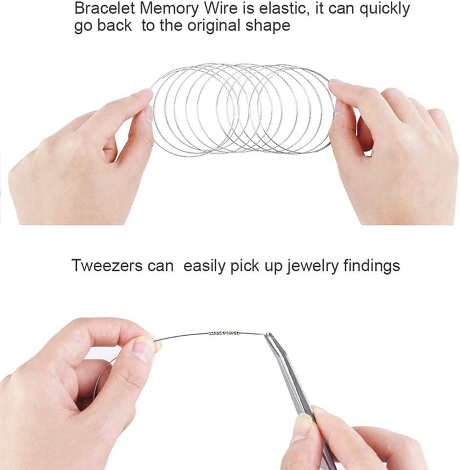 Jewelry Making and Repair Tools Kit, Bracelets Necklaces Accessories, Earring Making Kit, Craft Supplies with Pliers, Jewelry Findings Starter Kit (Silver) image number 3