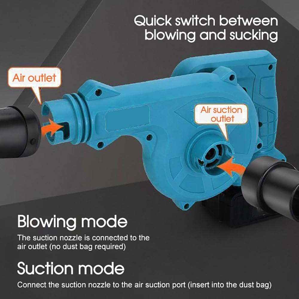 LEDON Cordless Electric Leaf Blower and Vacuum &ndash; Powerful Handheld Dust Cleaner for Car, Home, Office, and Outdoor Use image number 3