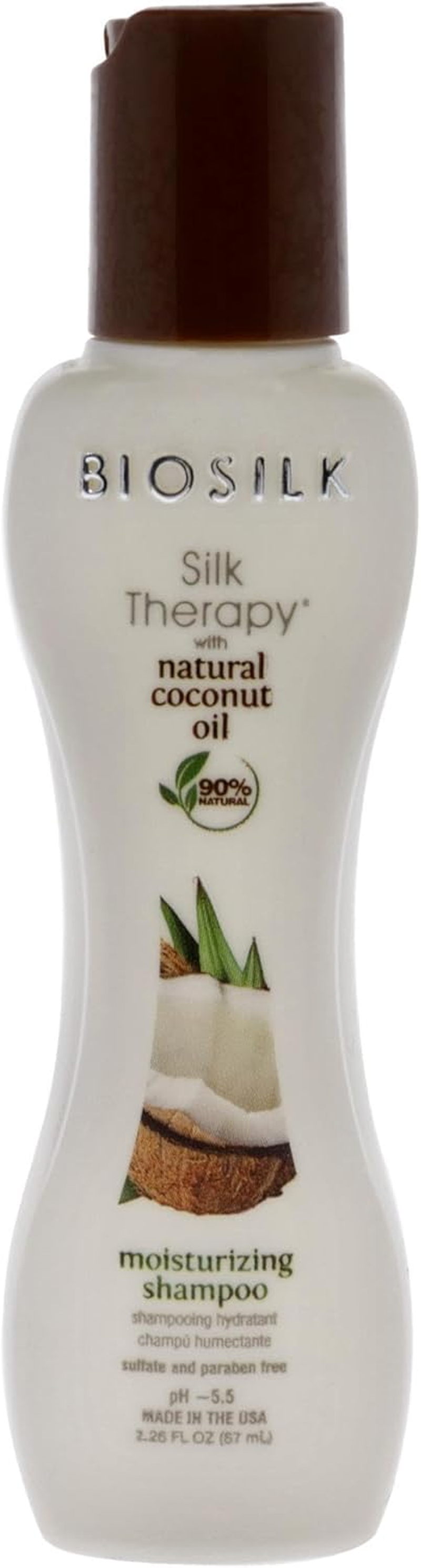 Biosilk Silk Therapy with Organic Coconut Oil Moisturizing Shampoo for Unisex 2.26 Oz Shampoo image number 1