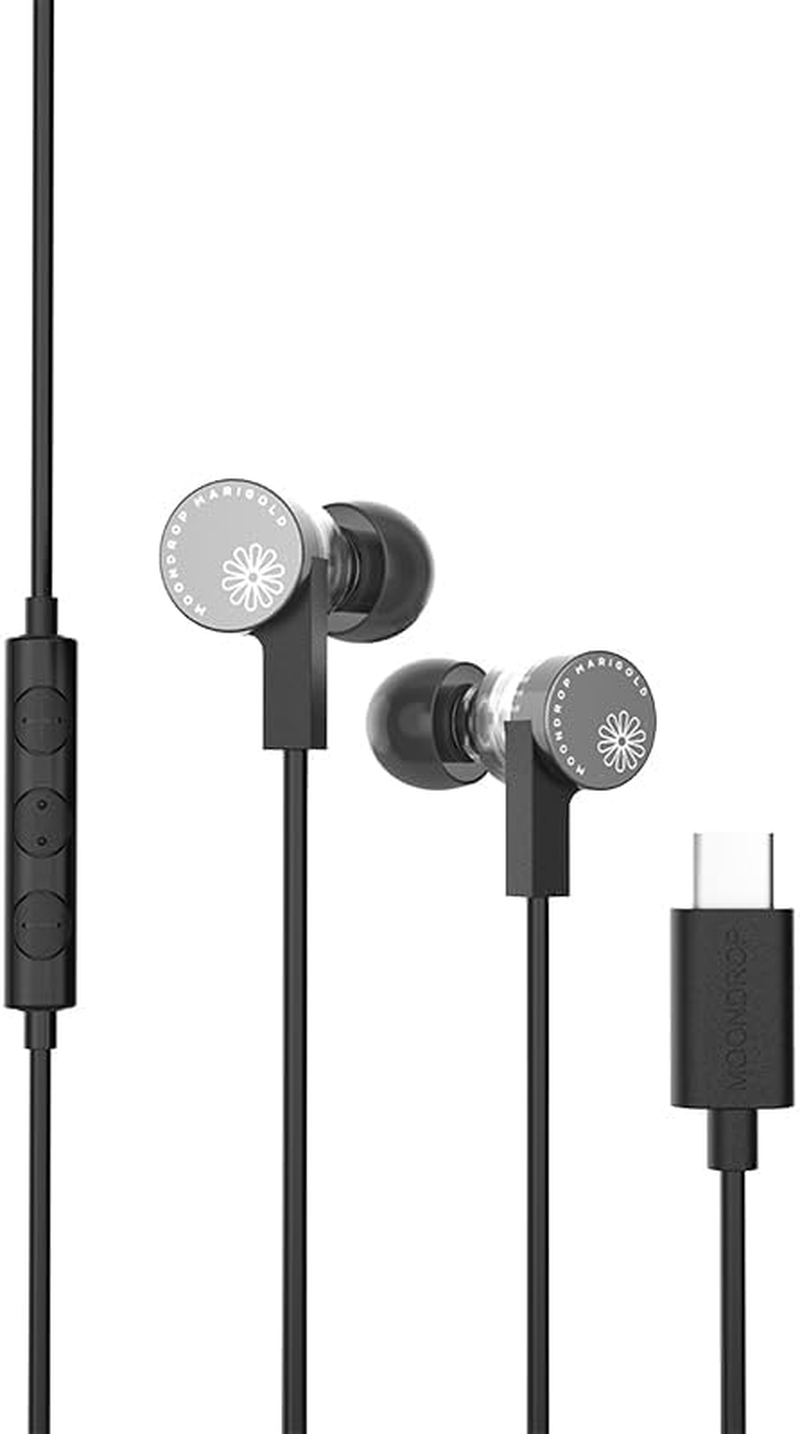 Moondrop Marigold USB-C In-Ear Earphone DSP Built-In 32Bit/384Khz Sound Card Asymmetric Cable Microphone EQ Music Gaming Headset image number 3