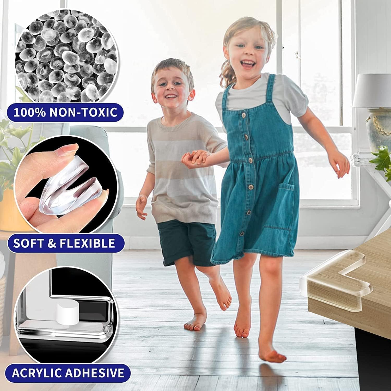 20 Pack Corner Protector, Table Corner Protectors for Baby Guards Clear for Furniture Corner Protectors Proof Covers Baby Safety image number 3