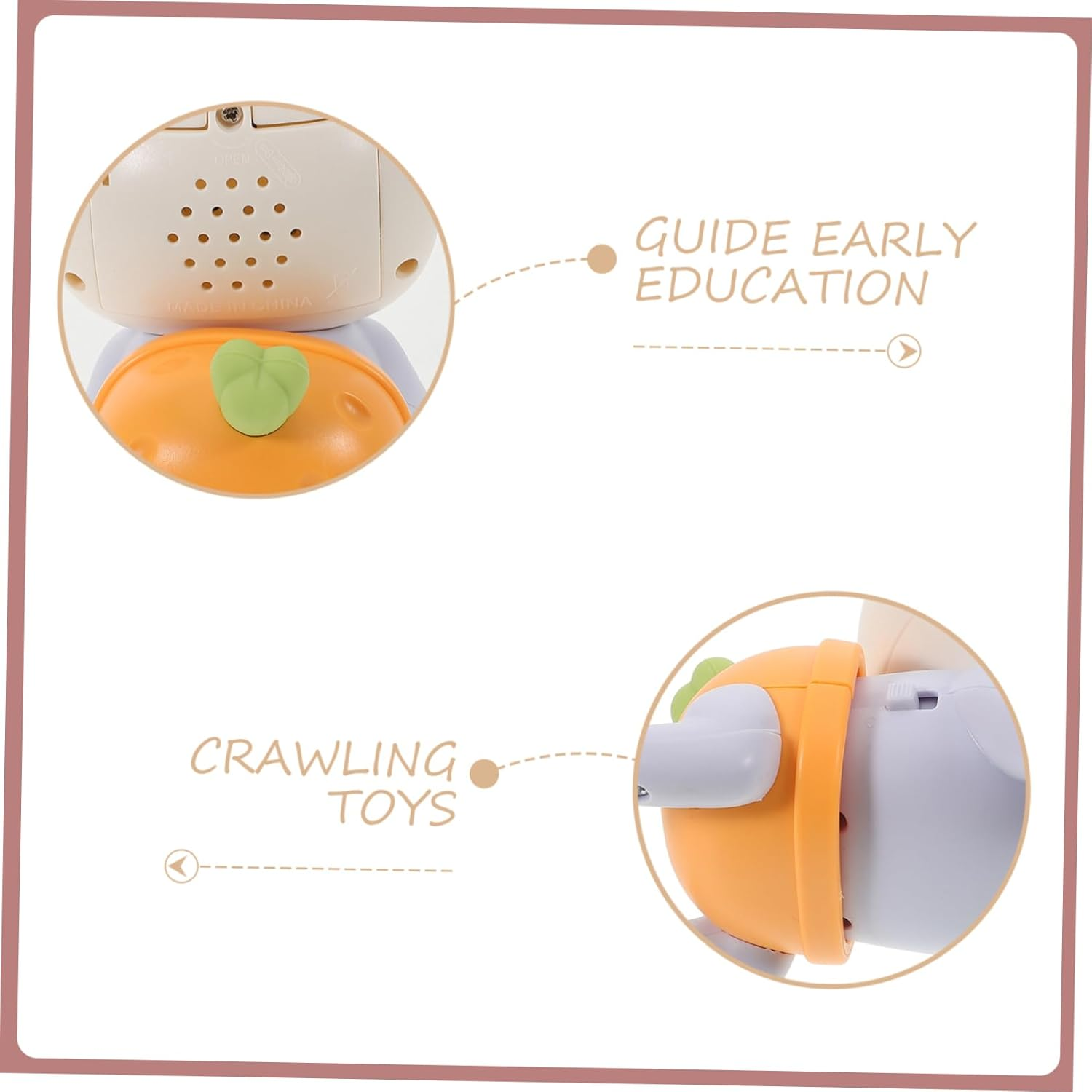 Baby Crawling Guidance Toy Electronic Rabbit Toddlers Encourage Crawling Toy