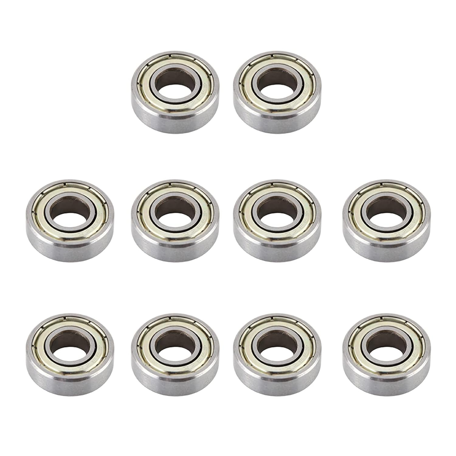 Bearing Steel High Efficiency Low Noise Miniature 698ZZ Ball Bearings for Industrial Machines, Cars [8X19X6Mm] image number 2