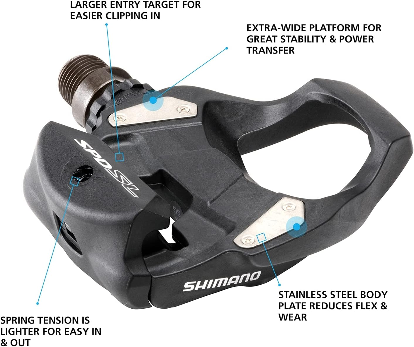 Shimano PD-RS500 SPD-SL Road Pedal image number 6