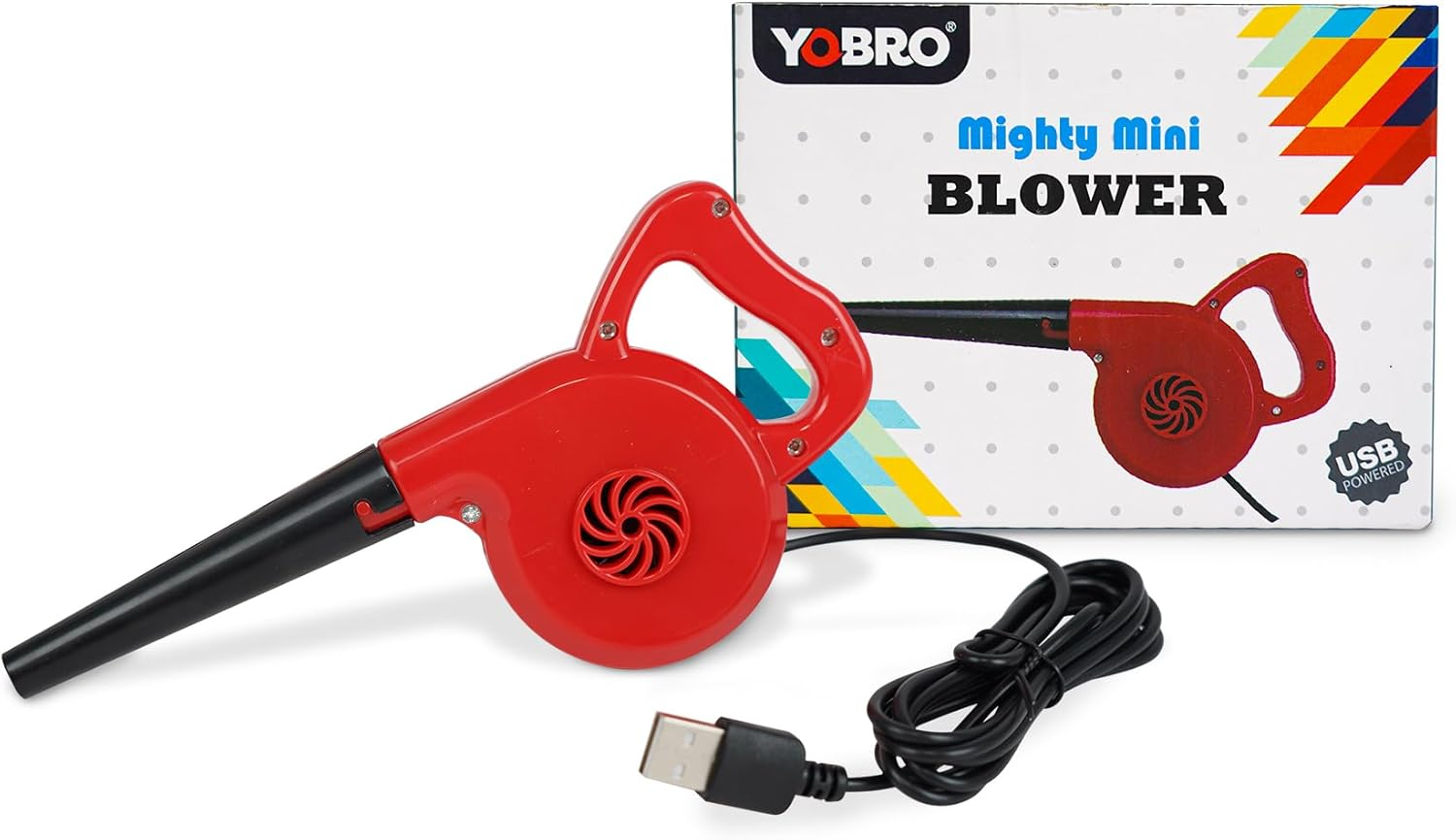 YOBRO Mighty Mini Blower,Fluid Art Tiny Simulated Blower,Real Working Blower,Usb Powered,Wonderfully for Acrylic Paint Blowing & Alcohol Ink Art image number 6