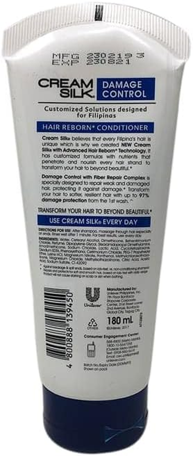 Cream Silk Damage Control Tri-Oleo Conditioner 180Ml image number 5