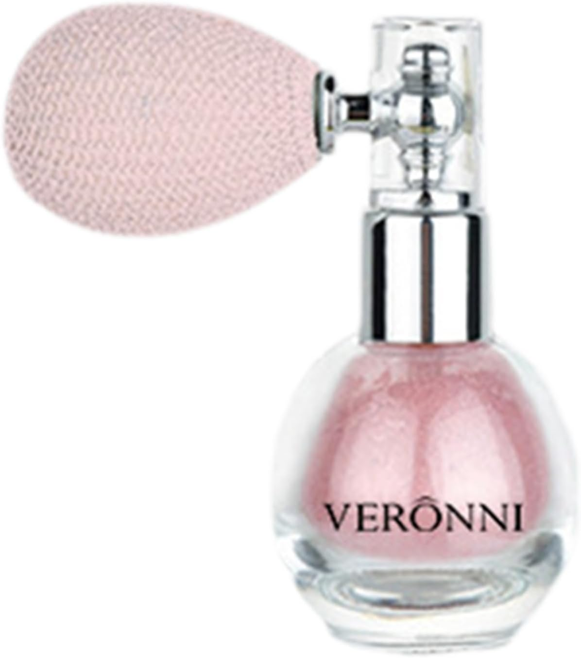 FEESHOW Long Lasting Glitter Spray Makeup - High Gloss Shimmer Mist with Loose Powder for Face, Body, Hair Highlighting Silver One Size