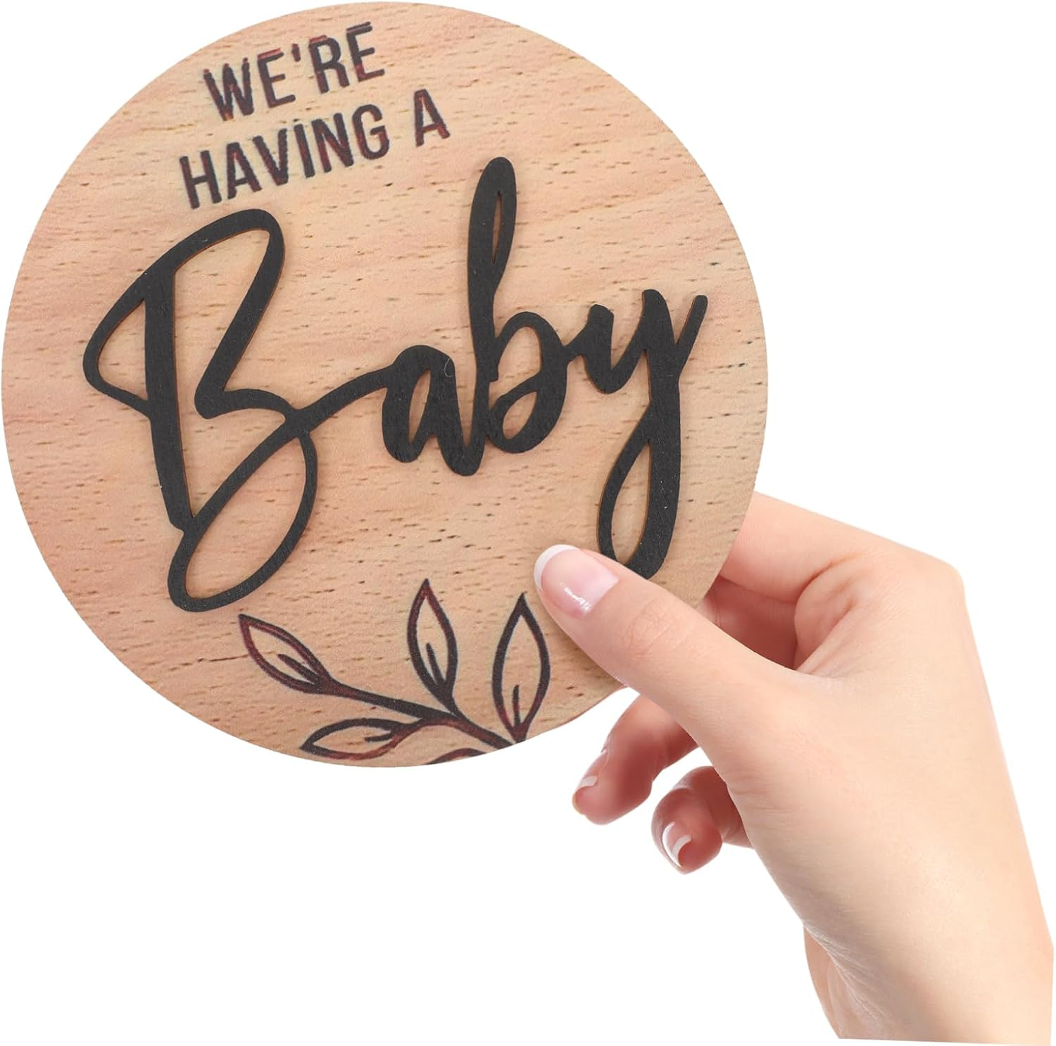 BESPORTBLE Wooden Medal Souvenirs Birth Sign Arrival Signs for Boy Girls for Home image number 1