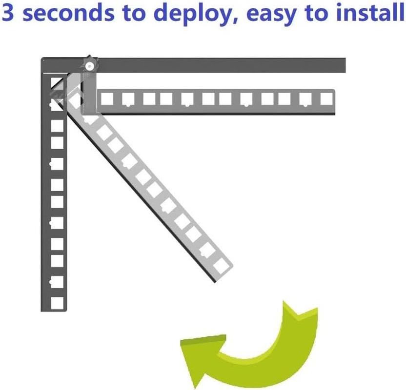 Jingchengmei 2U 19 Inches Lightweight Folding Steel Wall Mountable Simple Vertical Rack and Server Rack (2U35P) image number 3