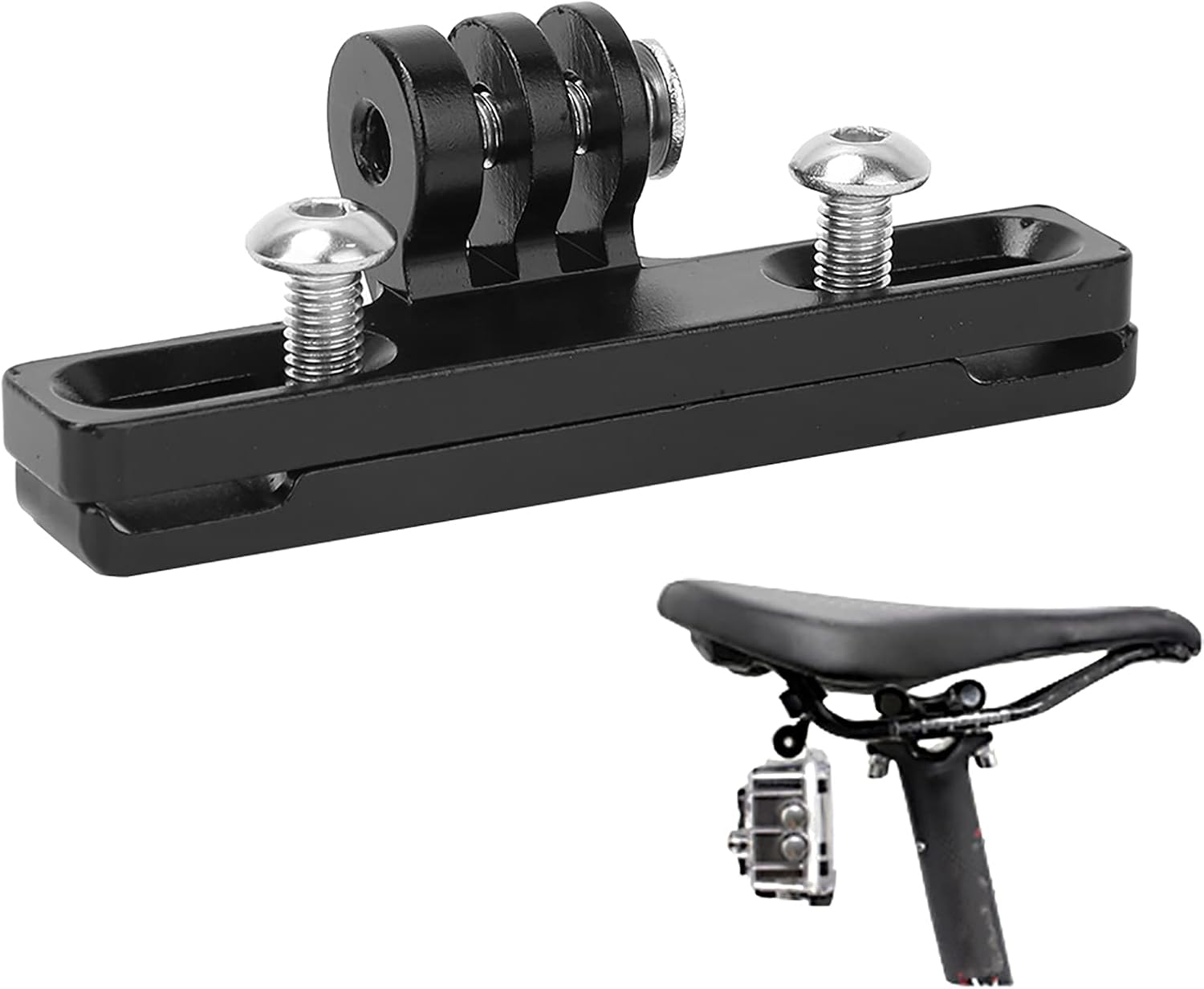 POENVFPO Bicycle Cushion Clip Mount, High Strength Aluminum Alloy Bicycle Seat Mount for Camera image number 5