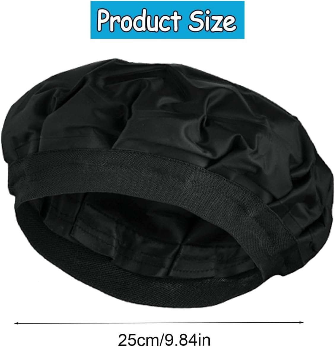 Yharnamite Deep Conditioning Heat Cap, Microwavable Heat Bonnet, Cordless Deep Conditioning Cap, Cordless Portable Cap for Natural Curly Textured Hair Care, Drying, Styling, Curling (Black) - Pink image number 3