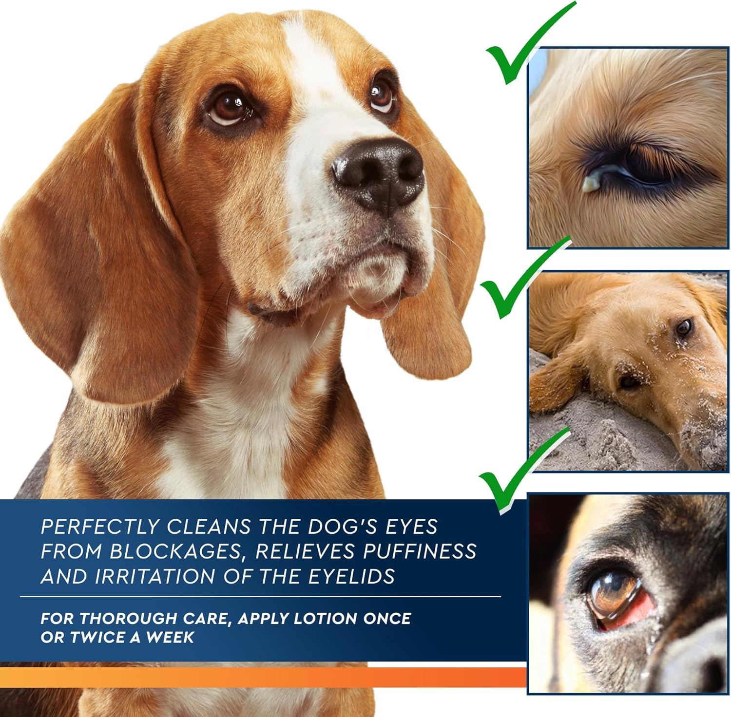 All Pets Eye Wash Drops for Relieve Pink Eye, Allergies Symptoms, Infections & Runny, Dry Eyes - Pain-Free Treatment Helps Prevent Abrasions, Irritations & Conjunctivitis image number 2