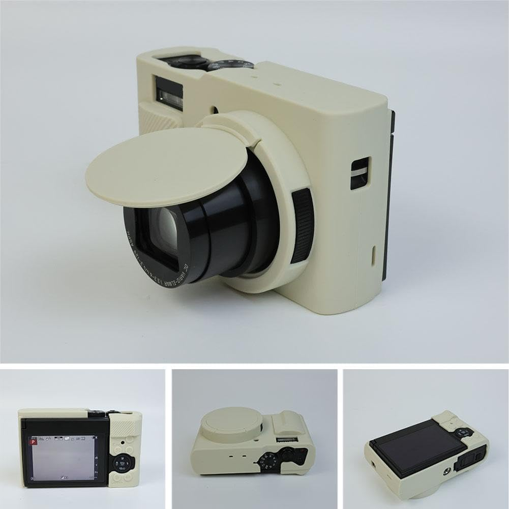 Silicone Case Compatible for Lumix Tz99/Zs99 Digital Camera - Soft Rubber for Lumix Tz99/Zs99 Protective Cover with Removable Lens Cover - Anti-Slip & Anti-Scratch - Coffee image number 5