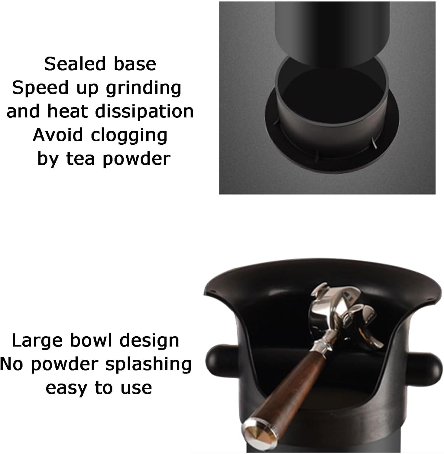 Floor Standing Grounds Bucket,17L Espresso Dump Bin, with 25 Garbage Bags and Towel, for Milk Tea Shop Teahouse Bar