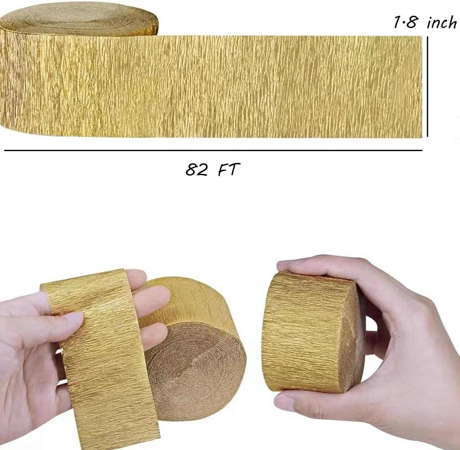 Purple Crepe Paper Streamers - 6 Rolls Party Streamers for Various Festival Party Decorations image number 2