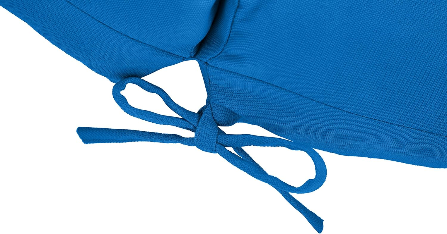 Amazon Basics Tufted Outdoor Lounger Patio Cushion - Blue image number 4