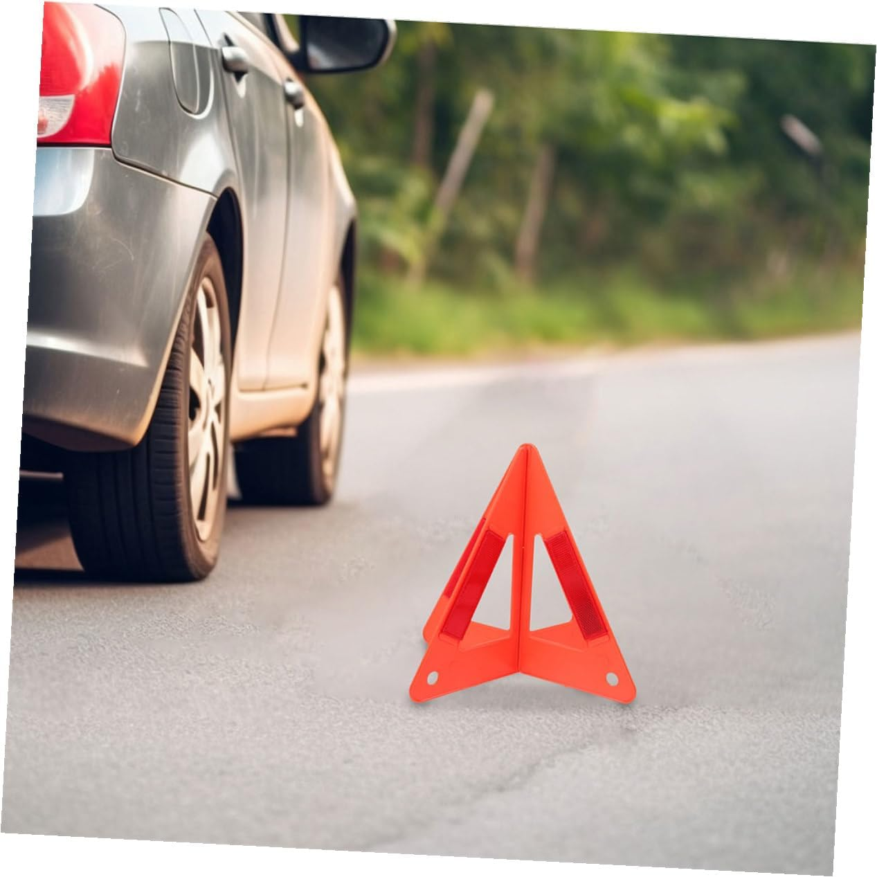 MAGICLULU 4Pcs Reflective Warning Triangles Car Roadside Safety Kit High Visibility Vehicle Accessories for Breakdown and Accident Emergency Use image number 1