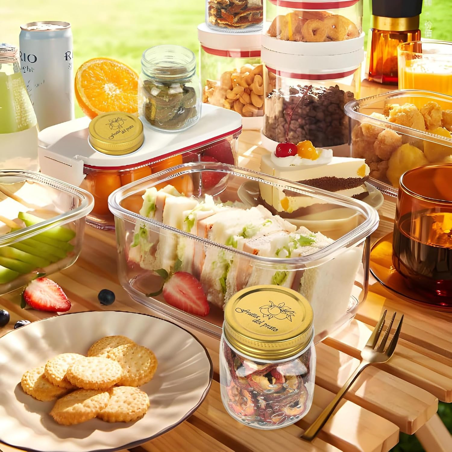 Fayrvind 12 Pack 150Ml Small Mason Jars with Airtight Lid, Mini Glass Canning Jar for Pickling Fermenting Sauce, Spices, Storing Honey Yogurt Jelly Jams Oats Preserve Jar, 12 Label Pen Included image number 2