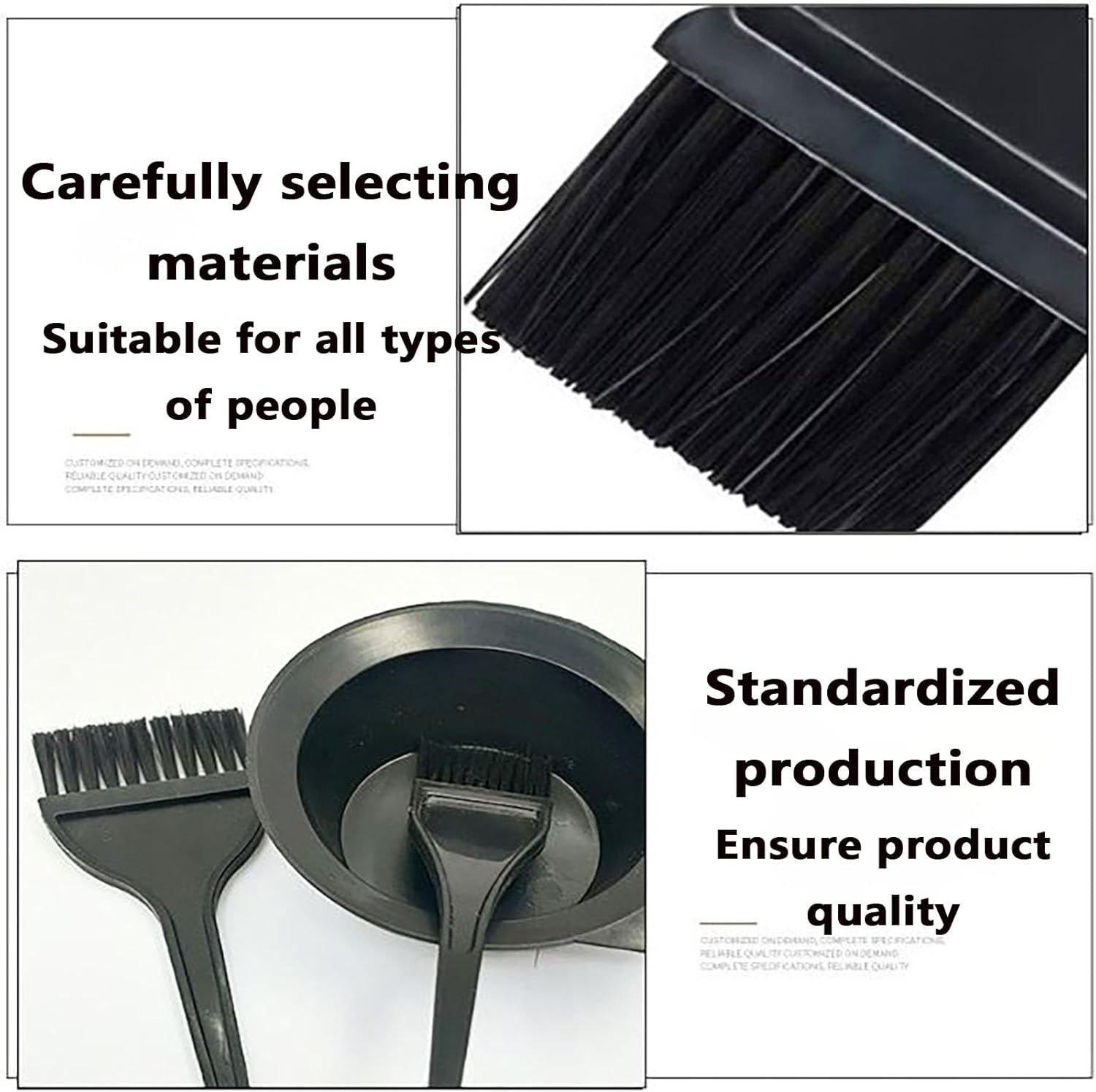 Professional Salon Hair Coloring Kit 4PCS | Non-Slip Dye Brush & Bleach Bowl Set | Salon-Quality DIY Hair Color Tools for Home image number 1