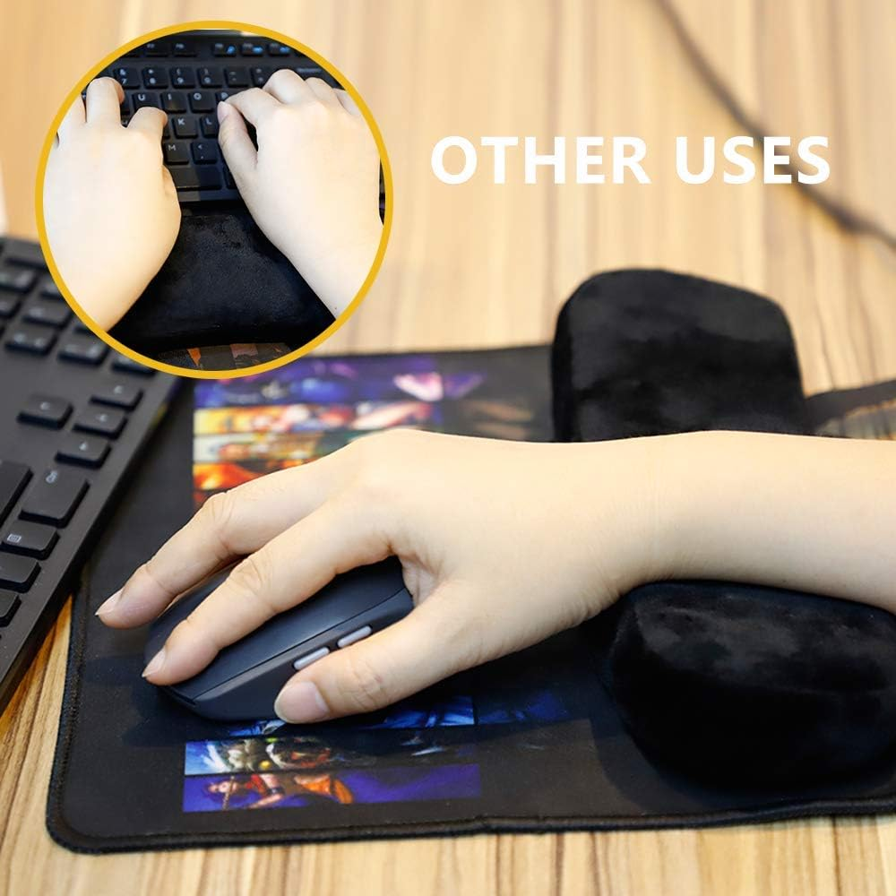 Traderplus 2 Pcs Memory Foam Chair Armrest Pads Cushion Cover Elbow Pillow for Forearm Pressure Relief image number 4