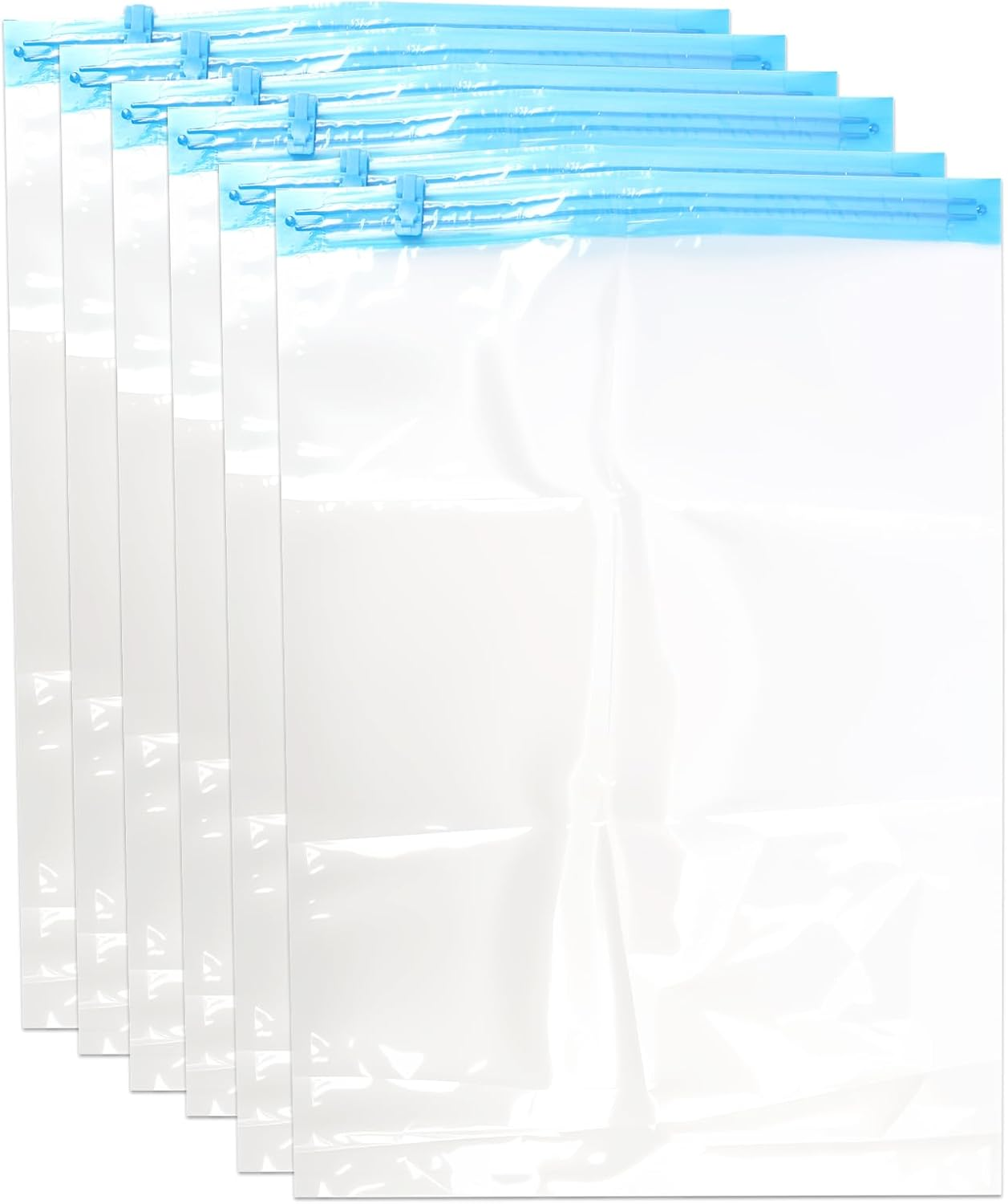 6-Pack Travel Space Saver Bags - 35X50Cm Compression Packing Organizers for Clothes, Comforters, and Towels - No Vacuum Needed, Roll-Up Compression Storage for Efficient Packing image number 2