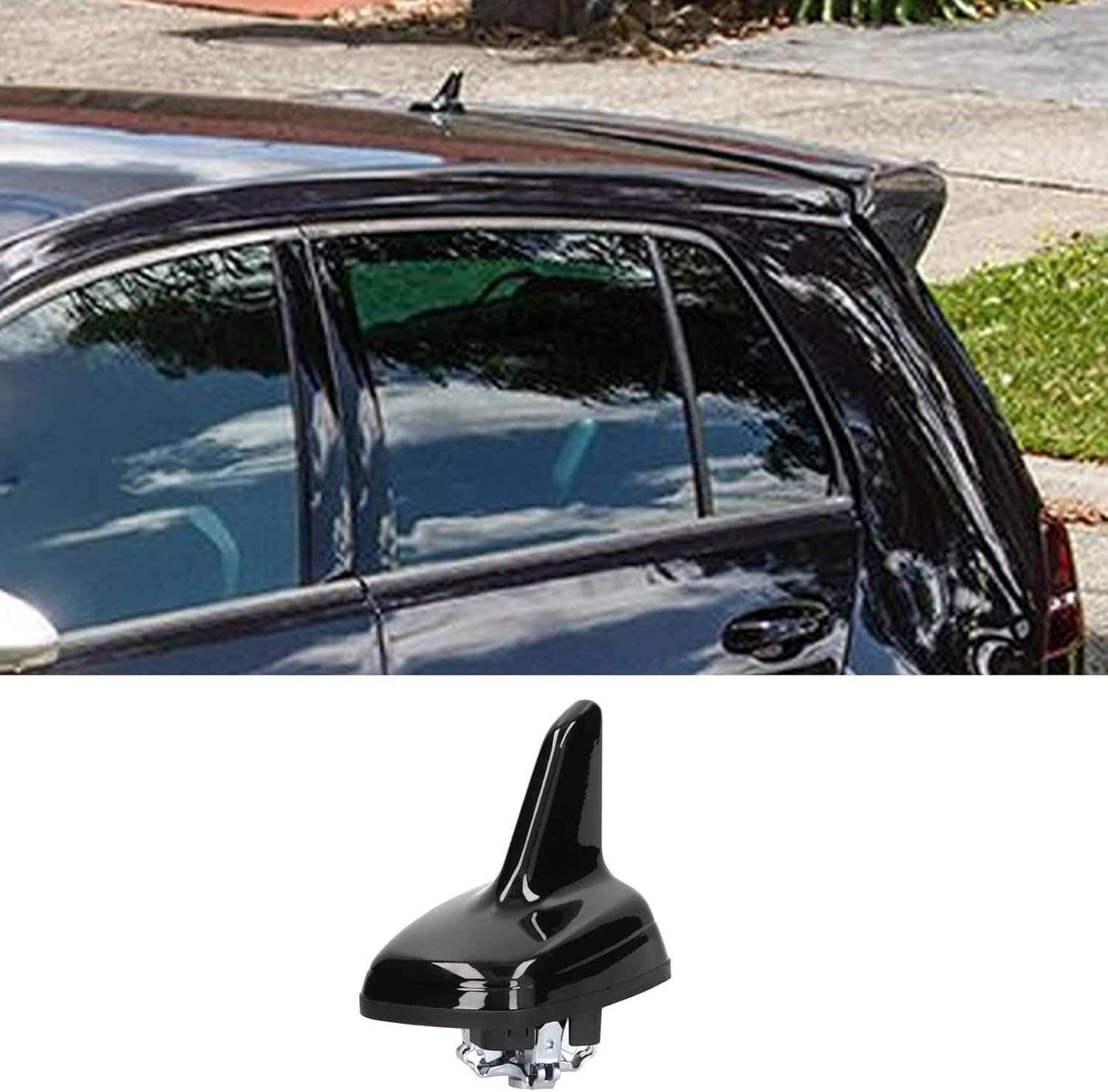 Roof Antenna for GPS GSM Signal Replacement Shiny Black Durable Long Lasting Reception Suitable for Vehicles Easy Installation