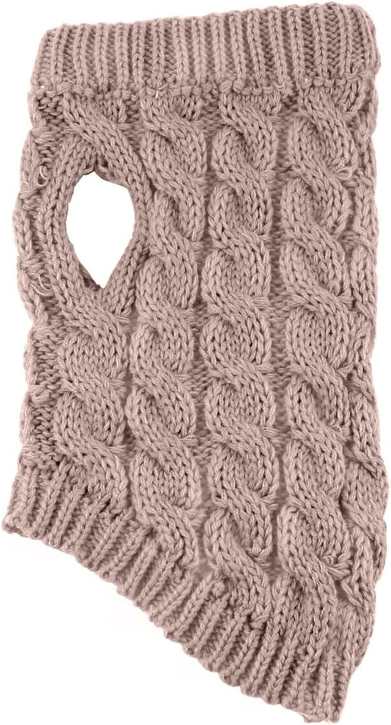 LASIEYO Dog Jumper, Small Dogs, Turtleneck Knitted Jumper, Winter Warm Dog Jumper, Pet Warm Jumper for Small Dogs (M) image number 4