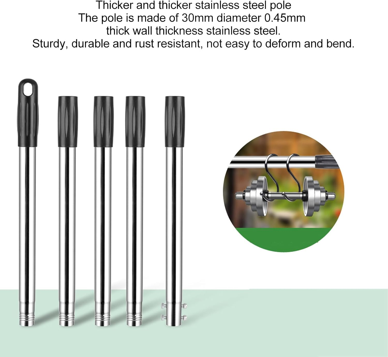 Garden Rake, 17 Tines Multifunctional Adjustable Detachable Metal Headrake Tool for Loosening Soil Gathering Leaf, Metal Head Rake Tool image number 5