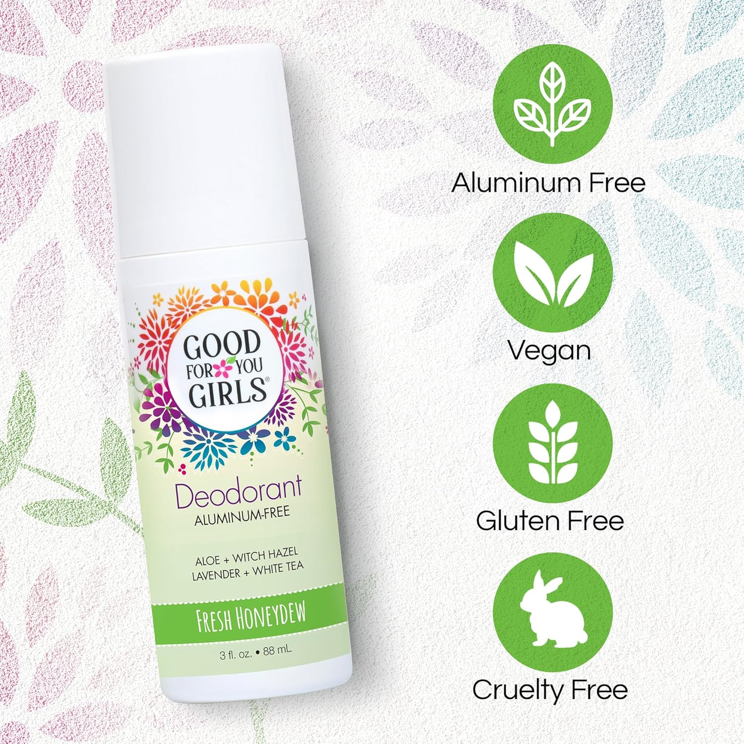 Good for You Girls Aluminium Free Natural Deodorant, Kids, Teens, Vegan, Gluten Free, Non-Toxic, 3 Fluid Ounces image number 2
