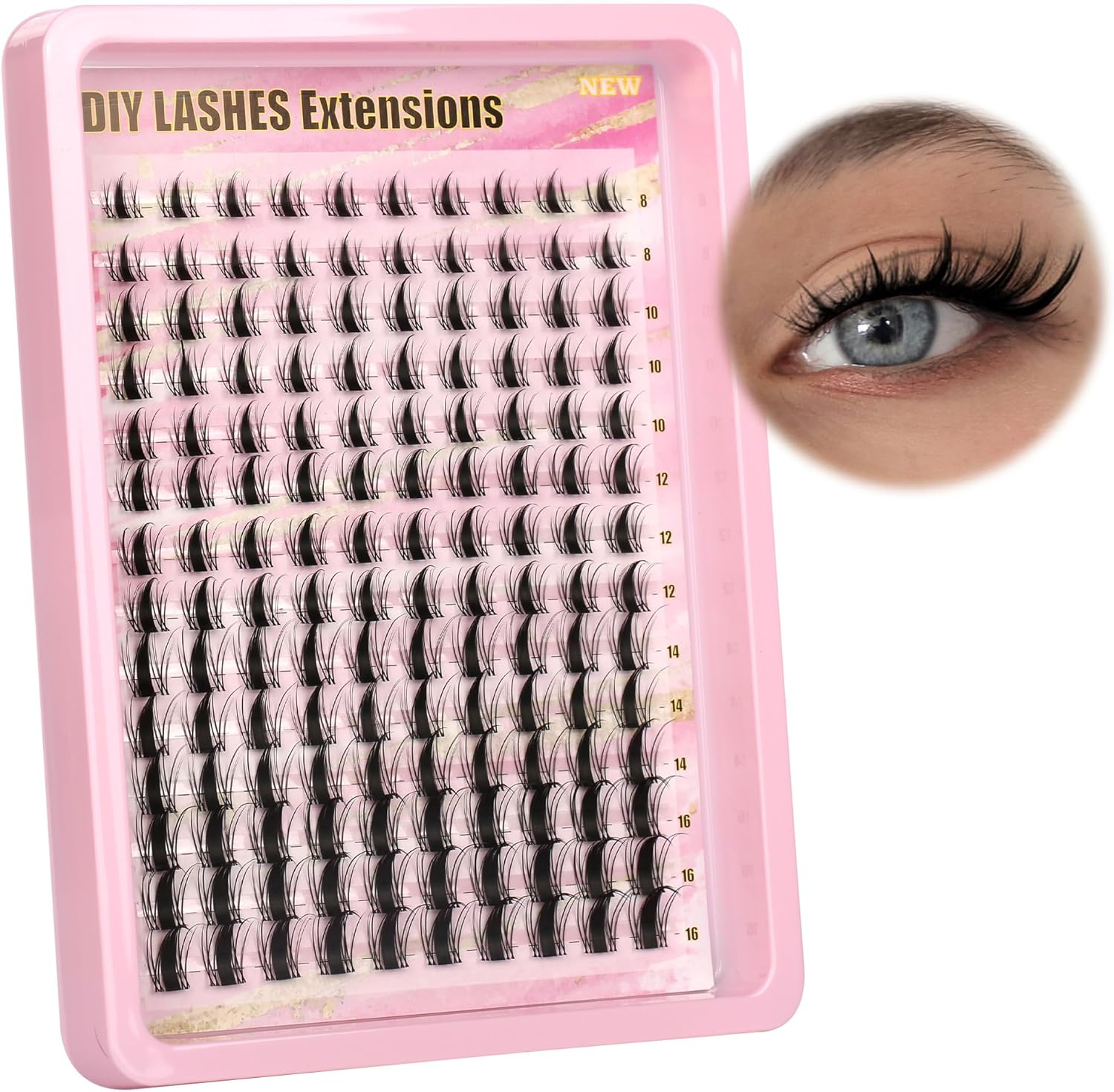 Gmagictobo - Sleeve Lash Groups: the Pointed Anime Lash Group Is Made of Upgraded Synthetic Fiber, Soft, Thick, Durable and Lightweight, Non-Irritating, Bringing You a Better And image number 4