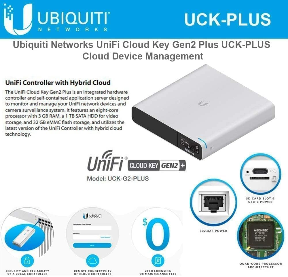 Ubiquiti Unifi Cloud Key G2 with HDD