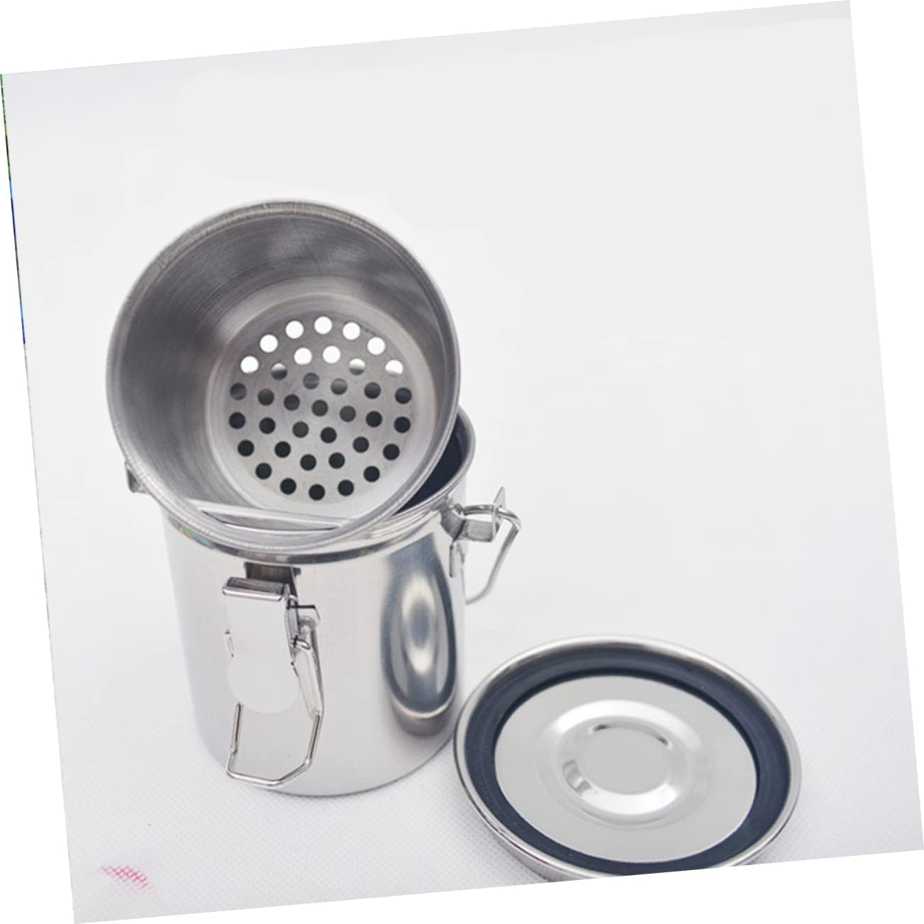 OHPHCALL Brush Washing Bucket with Cover Portable Double-Layer Paint Brush Washer for Art Activities for Beginners image number 1