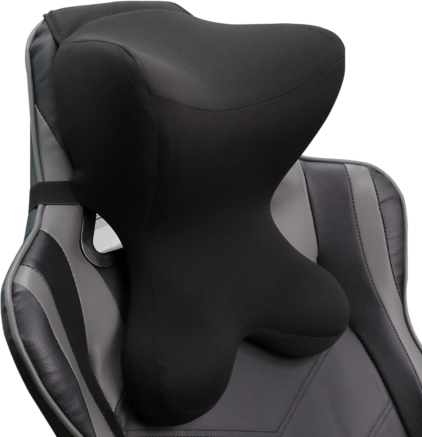 Newsty Car Neck Pillow for Driving Seat Memory Foam Car Headrest Pillow with Adjustable Strap Removable Cover Ergonomic Design Neck Support for Car, Office Chair, Gaming Chair Thoughtful Gift(Black)