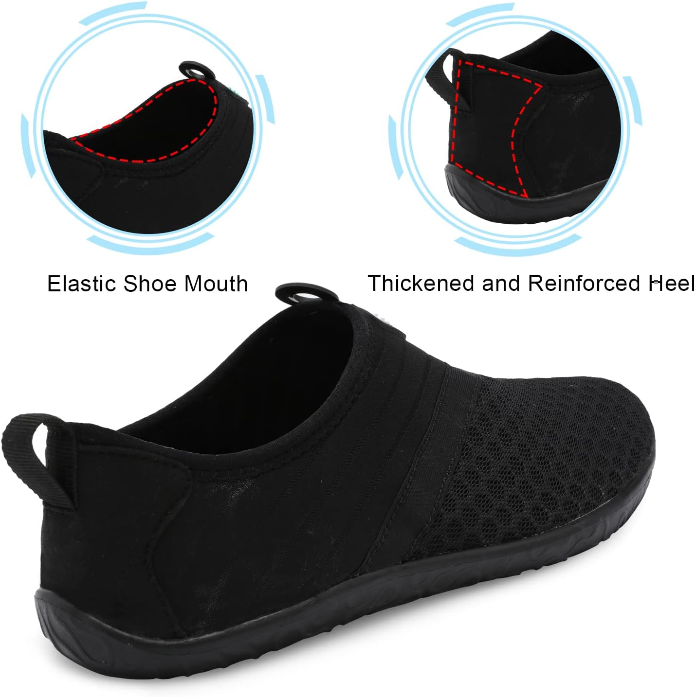 Spesoul Womens and Mens Water Shoes Breathable Quick Dry Soft Barefoot Aqua Socks for Hiking Swim Beach Surf Yoga Sport image number 6