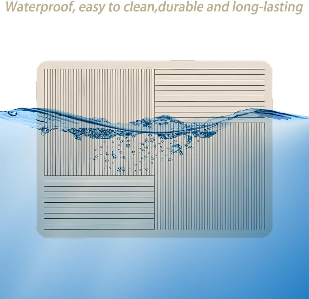 Drying Mat, Fast Absorbent Quick Kitchen Drying Mat, Diatomite Dish Drying Mat with Anti-Slip Rubber Backed 40*60Cm