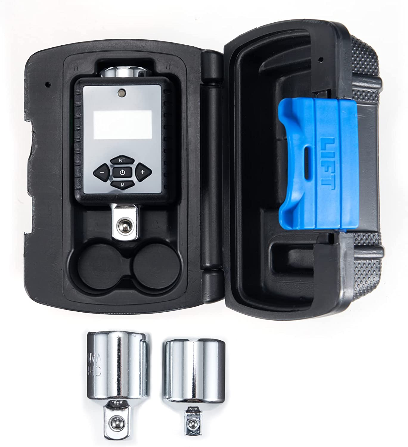 Threeh 1/2''Digital Torque Adapter (12.5 to 250.9 Ft-Lbs.) with Audible&Led Alert (1/2'' Drive & Includes Adapters for 3/8'' and 1/4'') image number 5