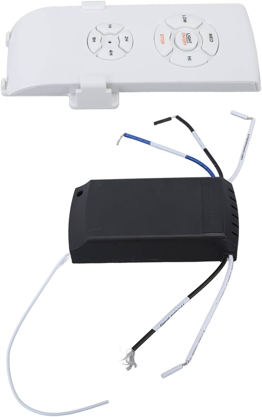 MEKOTRIN Ceiling Fan Remote Control Kit, Replacement 85‑240V Long Distance Ceiling Fan Lamp Remote Control Kit for House image number 2