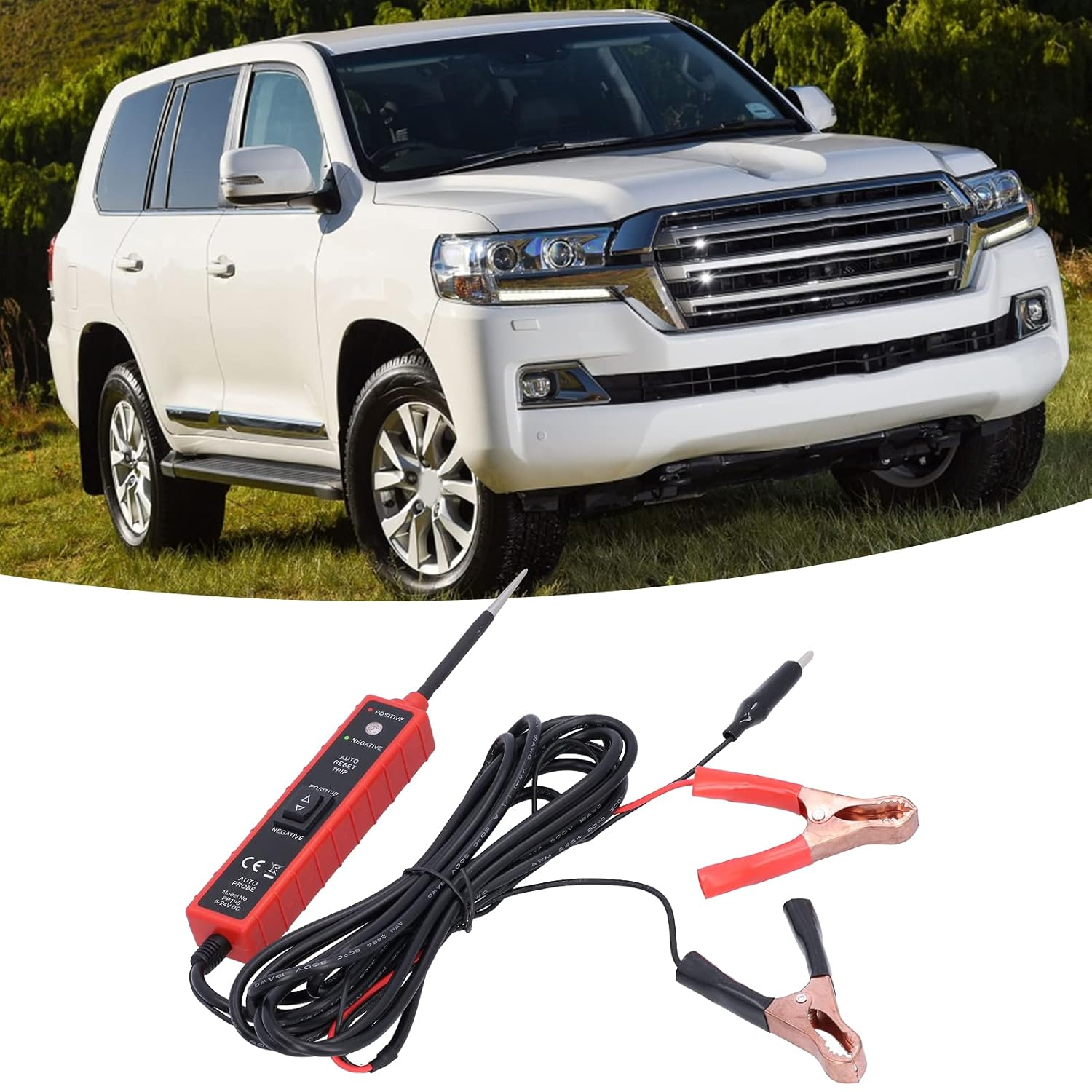 QANYEGN 6 to 24V Power Circuit, Power Circuit Probe Kit, Automotive Short Circuit Finder, Auto Diagnostic Tool with 14.8Ft Cable image number 1