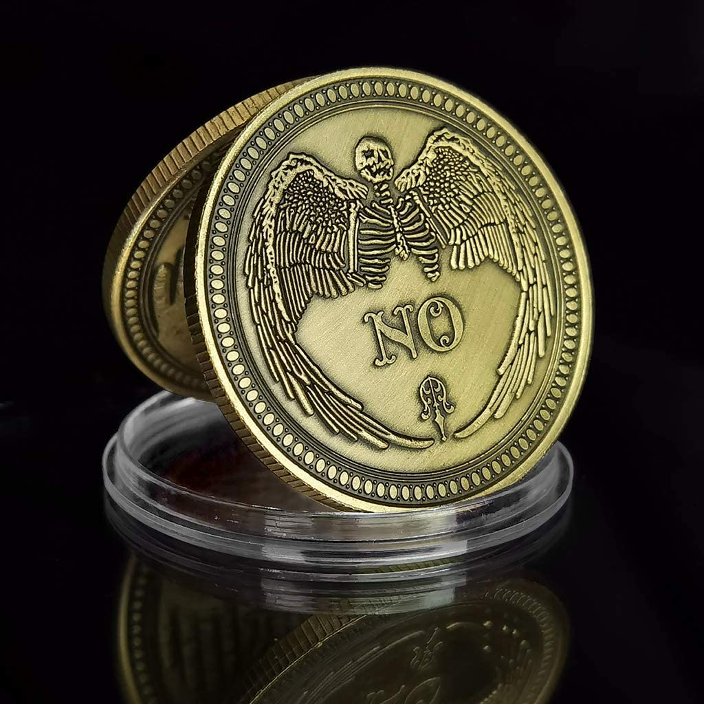Yes No Challenge Coin Decision Maker Coin (Bronze) image number 1