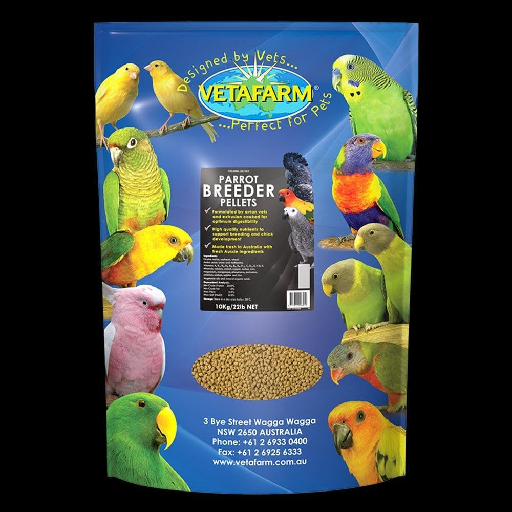 Vetafarm Parrot Breeder Pellets, 10 Kilograms image number 1