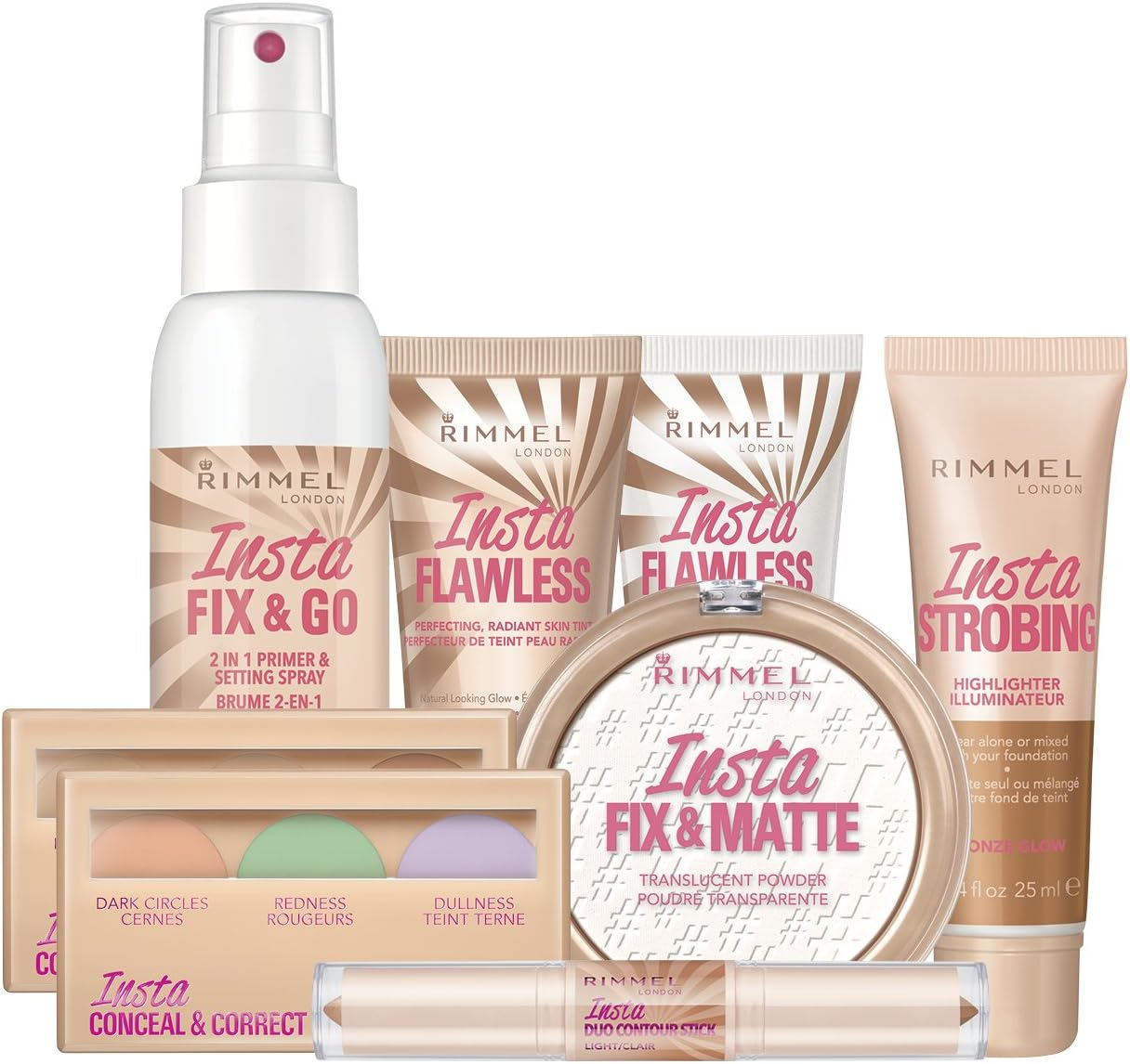 Rimmel London Insta Strobing Highlighter, Pink Glow, 25Ml image number 2