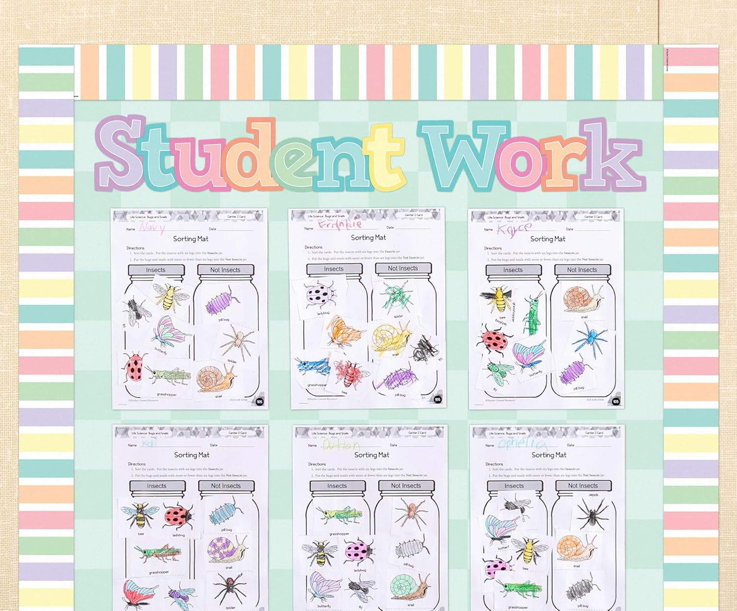 Teacher Created Resources Pastel Pop Stripes Straight Rolled Border Trim - 50Ft - Decorate Bulletin Boards, Walls, Desks, Windows, Doors, Lockers, Schools, Classrooms, Homeschool & Offices image number 3