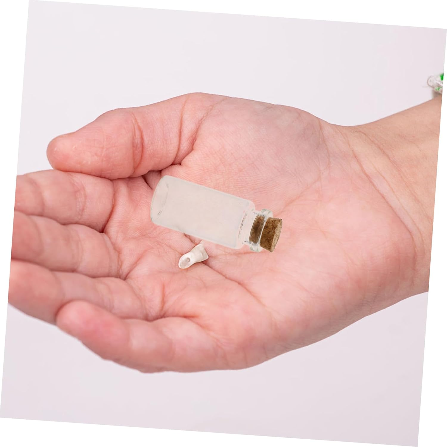 Newborn Memory Keepsake Box Diy Fetal Hair and Milk Teeth Preservation Bottles, Red Souvenir Case for Baby Hair and Teeth Collection, Infant Umbilical Cord Storage Set (2 Bottles) image number 4