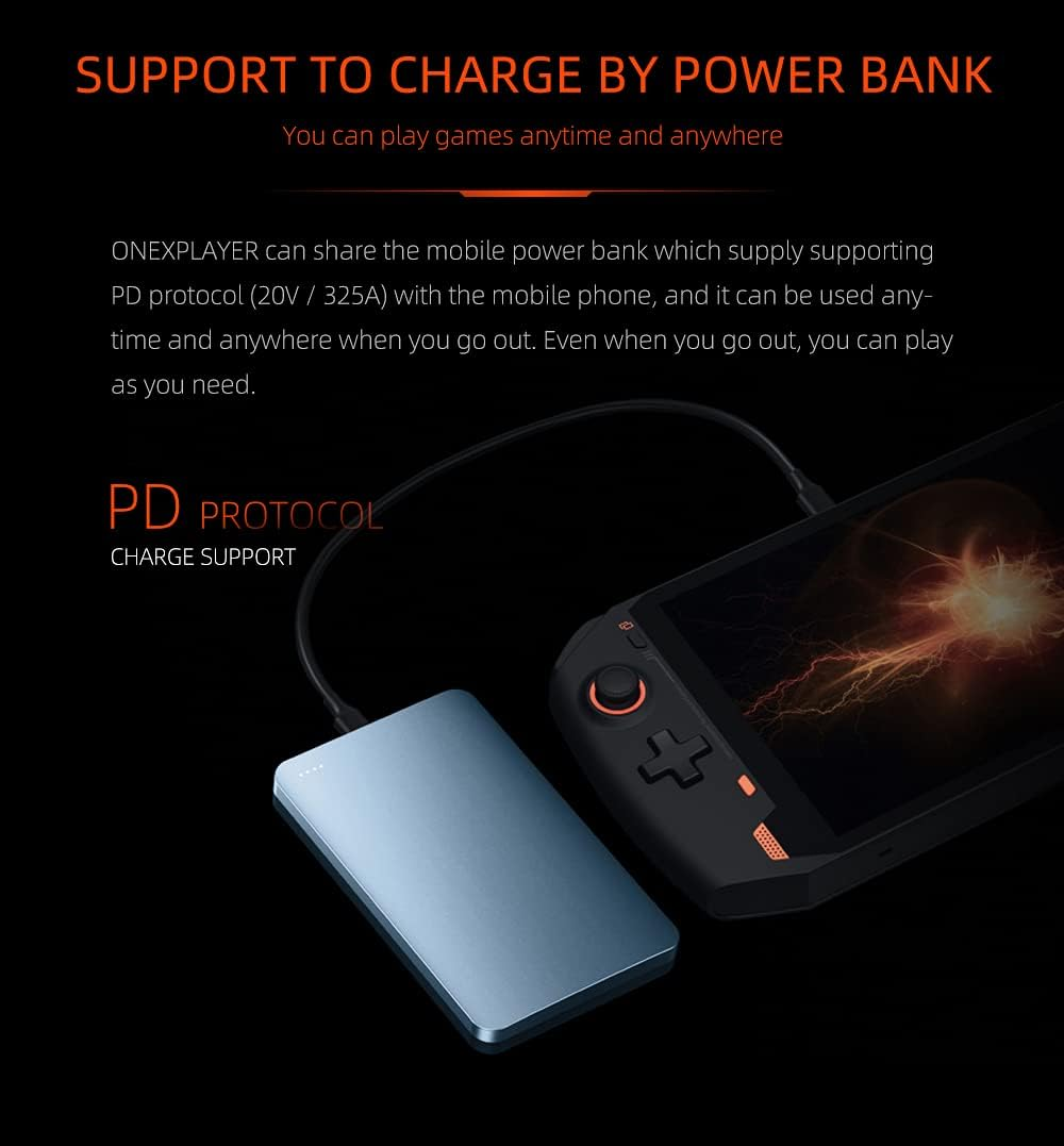 QUJUSO Onexplayer 8.4" Handheld Game Console Portable PC Mini Laptop UMPC Win 10 11Th Core Tiger Lake I7-1165G7 16GB LPDDR4 RAM/1TB Nvme M.2 SSD