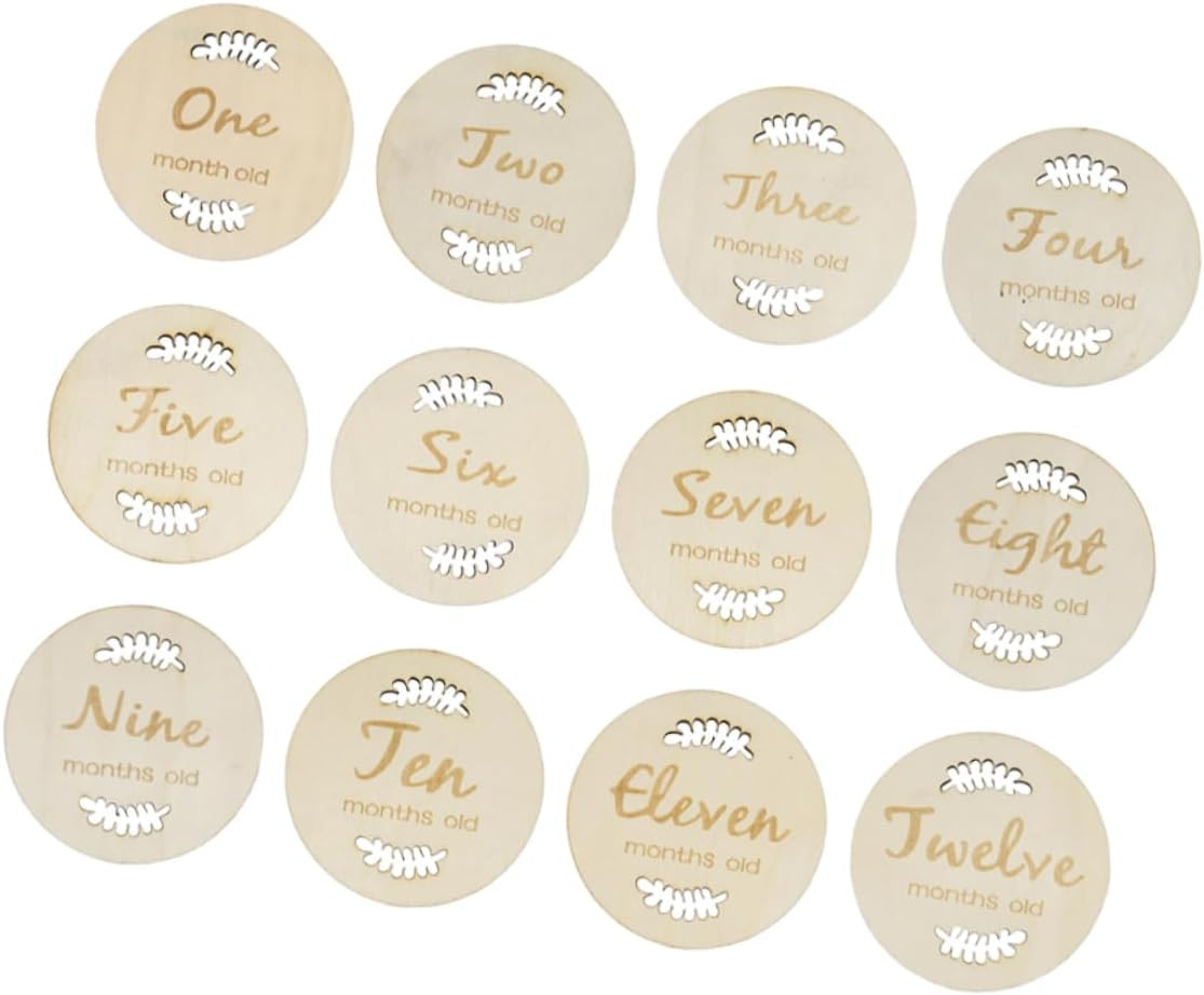 Creative Cards for First Year Adorable Monthly Growth Photo Props for Newborns Scandinavian Design Commemoration