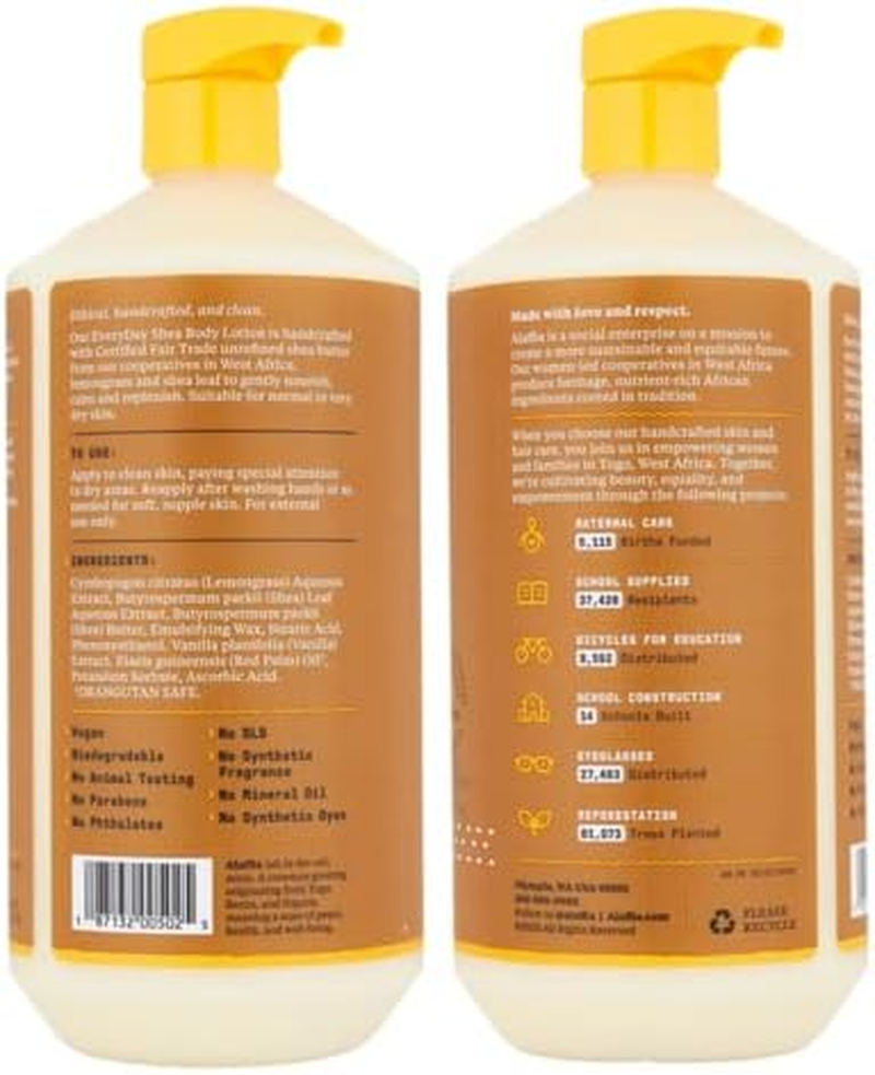Alaffia Everyday Shea Vanilla Scented Body Lotion 950 Ml image number 4