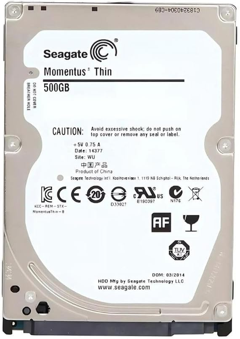 Seagate ST500LM021 500GB 7200 RPM 2.5" Internal Hard Disk Drive Thin (Renewed)