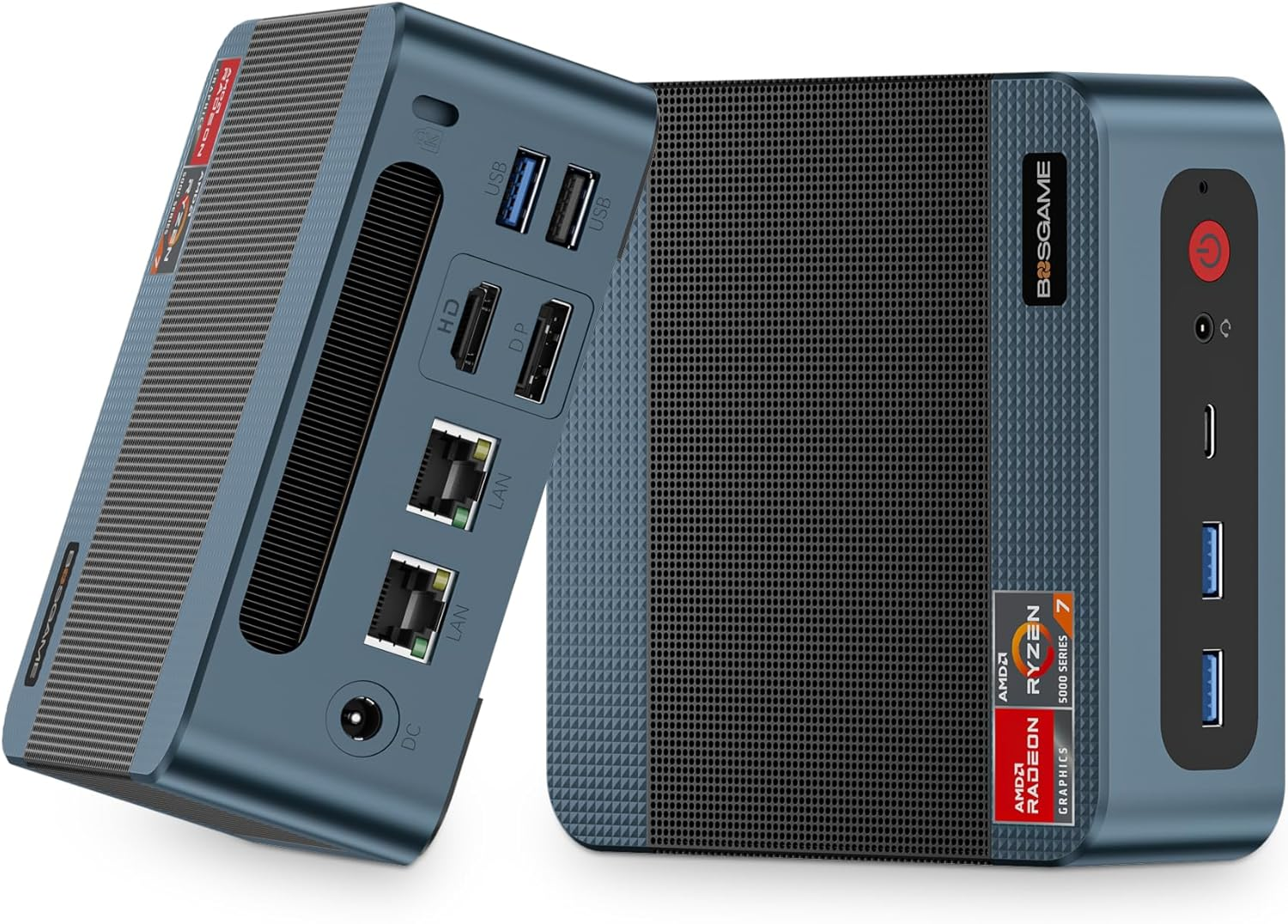 Mini PC Ryzen 7 6800H (Up to 4.7Ghz, 8C/16T) BOSGAME P3 Mini Desktop Computers DDR5 24GB RAM 1TB M.2 Nvme Pcie 4.0 SSD, Mini PC Windows 11 Pro Dual 2.5G RJ45 LAN, USB 4.0 Wifi 6E USB 3.2 Gen2 image number 2