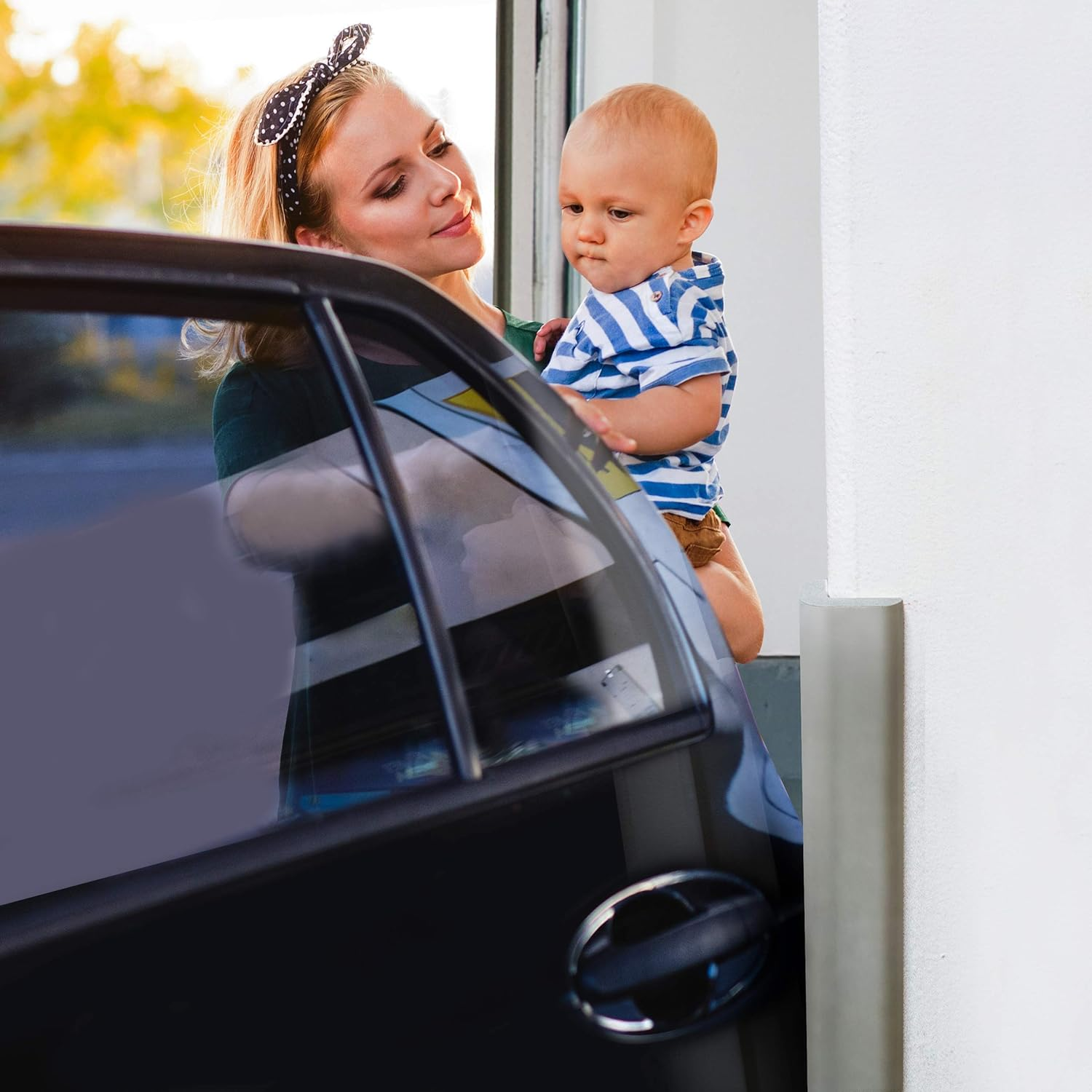 Urban House (2-Pack) High-Density Corner Guard Edge Protector & Bumper for Parking Garages, Workshops, Baby Proofing Walls and Furniture - Neutral Grey, 24 Inches. image number 2