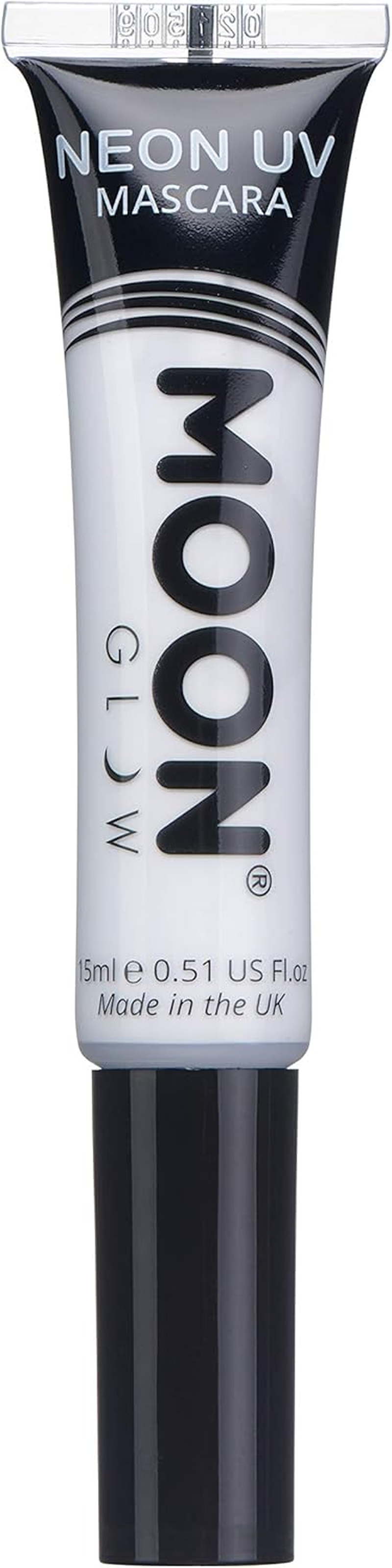 Moon Glow - Neon UV Mascara 15Ml White - Glows Brightly under UV Lighting